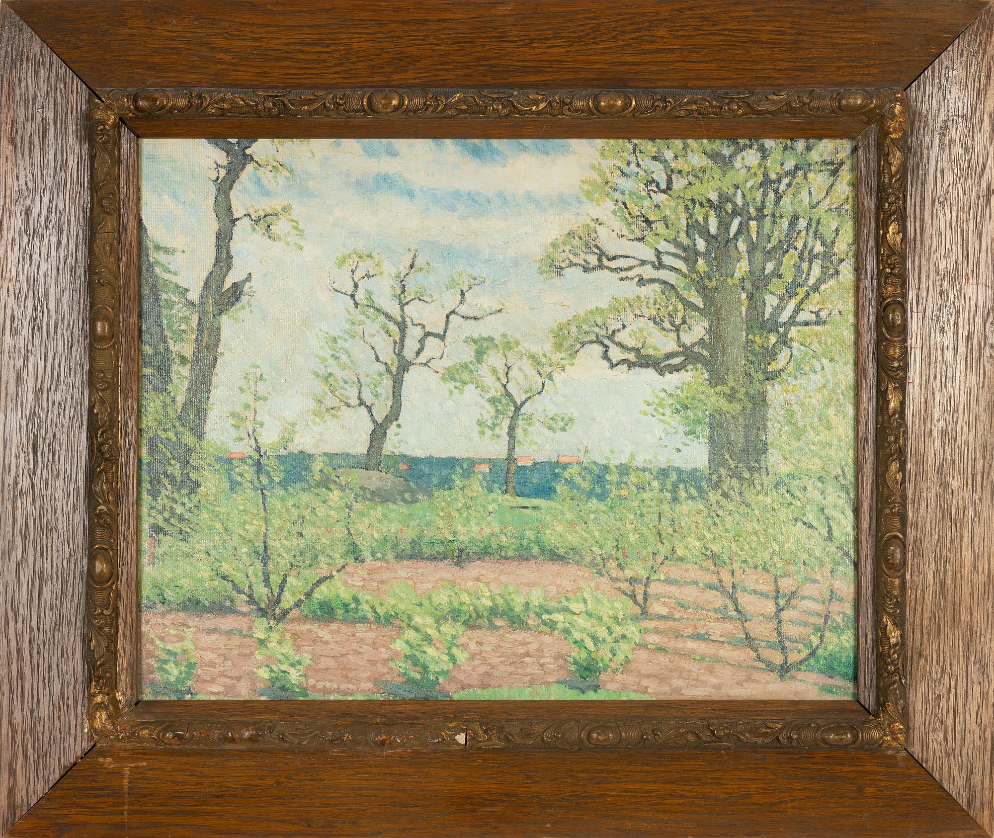 Wilhelm Behm, attributed to, oil on canvas/panel.