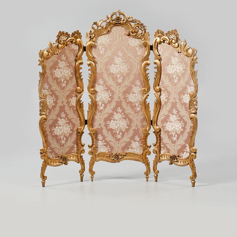 VIKSKÄRM, nyrokoko, 1800-talets andra hälft.