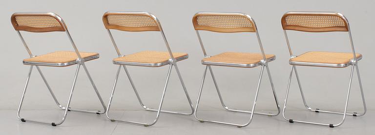 STOLAR 4 st, "Plia Folding Chair", Giancarlo Piretti, Anonima Castelli, 1900-talets andra hälft.