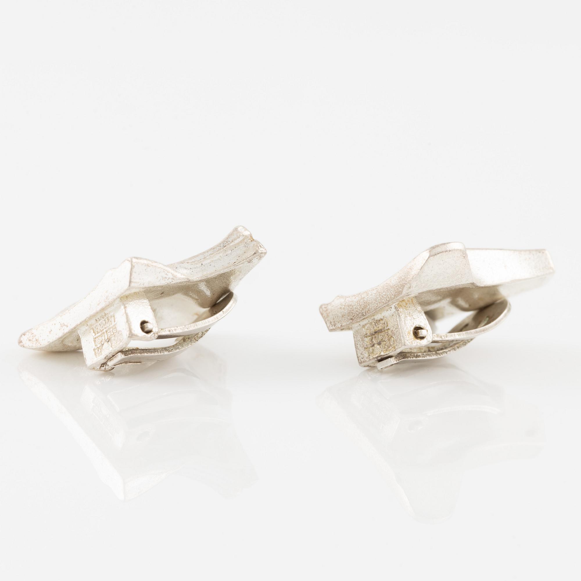 Lapponia, ett armband, en ring och ett par örhängen, sterlingsilver.