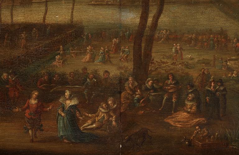 JOHANN PHILIPP VON DER SCHLICHTEN, tillskriven. Pannå 39,5 x 68 cm.