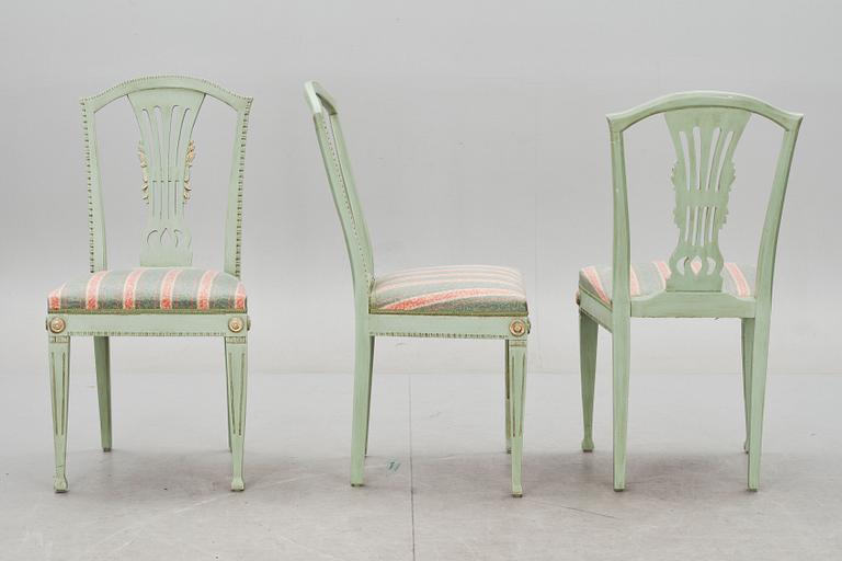 STOLAR, 10 st, gustaviansk stil, 1900-talets senare del.