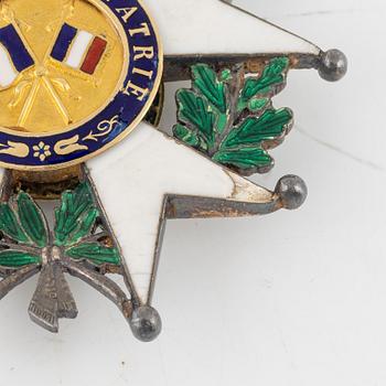 Legion of Honor, France, Commander's cross, in case with document.