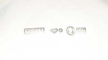 BÄGARE, silver, CG Hallberg, Stockholm 1950. Vikt ca 305 gram.