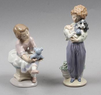 FIGURINER, 2 st, porslin, Lladro.