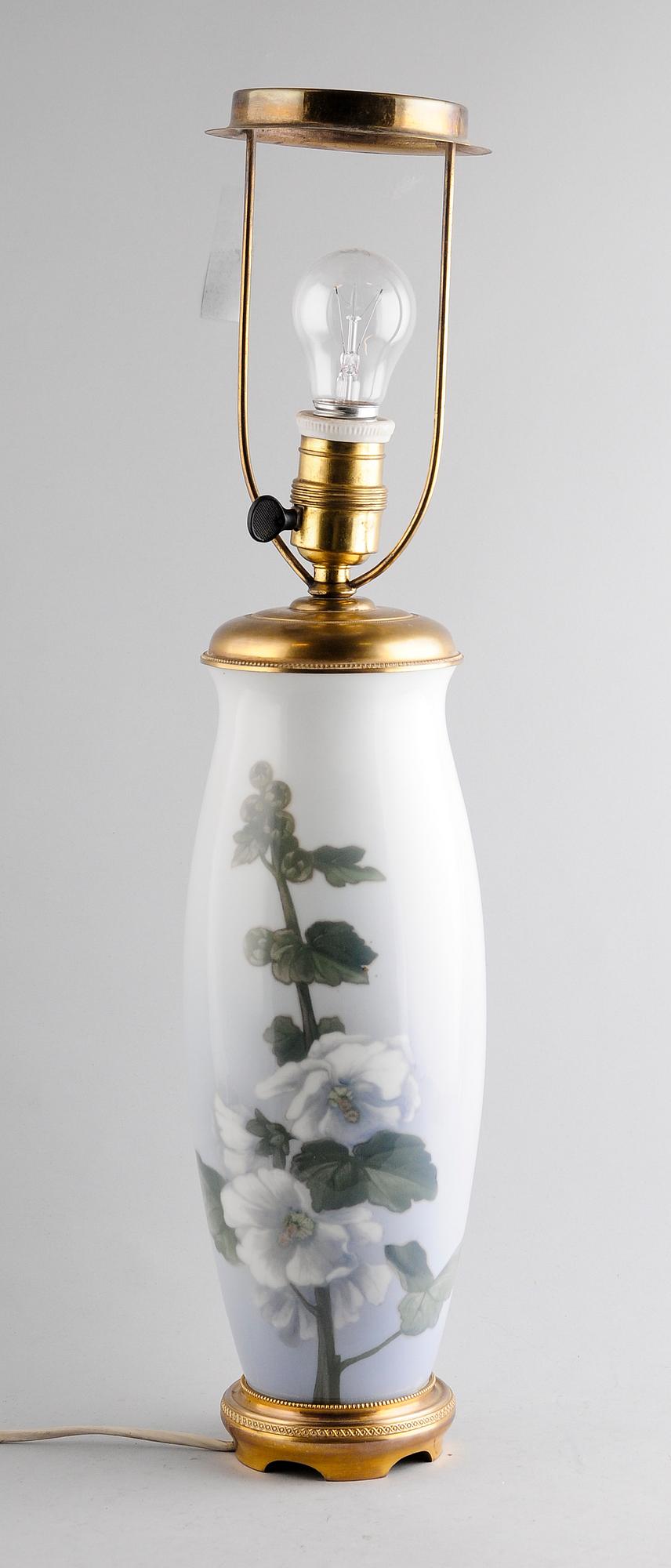 BORDSLAMPA, porslin, Royal Copenhagen.