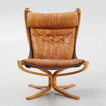 Sigurd Ressel, fåtölj, "Falcon chair", Vatne Möbler, Norge, 1970-tal.