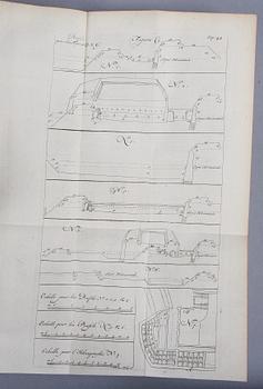 BOK, "Nouvelle Fortification..L´Hexagone..." av Mennon Baron de Coehorn, Paris 1741.