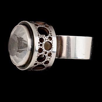RING, silver, Anders Högberg, Stockholm 1967.