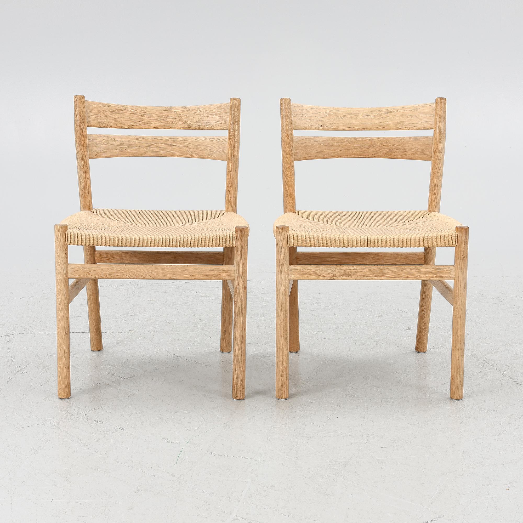 Børge Mogensen, a set of four model "BM1" chairs, C.M. Madsens Fabrikker, Denmark, second half of the 20th century.