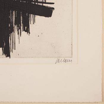 Pierre Soulages, "Eau forte II".