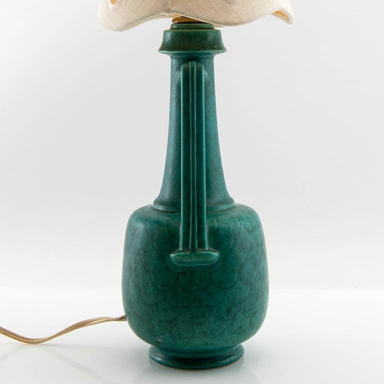 Wilhelm Kåge, lamp and lid vase mid-20th century.