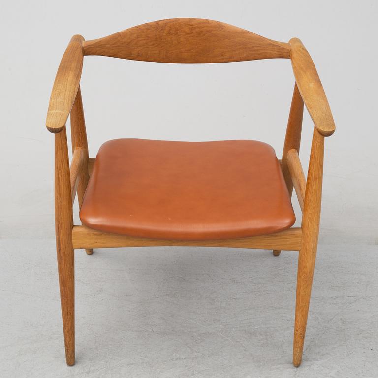 A model CH-35 armchair by Hans J Wetner, Carl Hansen, Denmark.