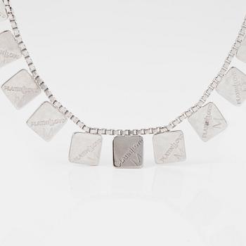 COLLIER, 18K vitguld, importstämplat. Vikt 22 gram.