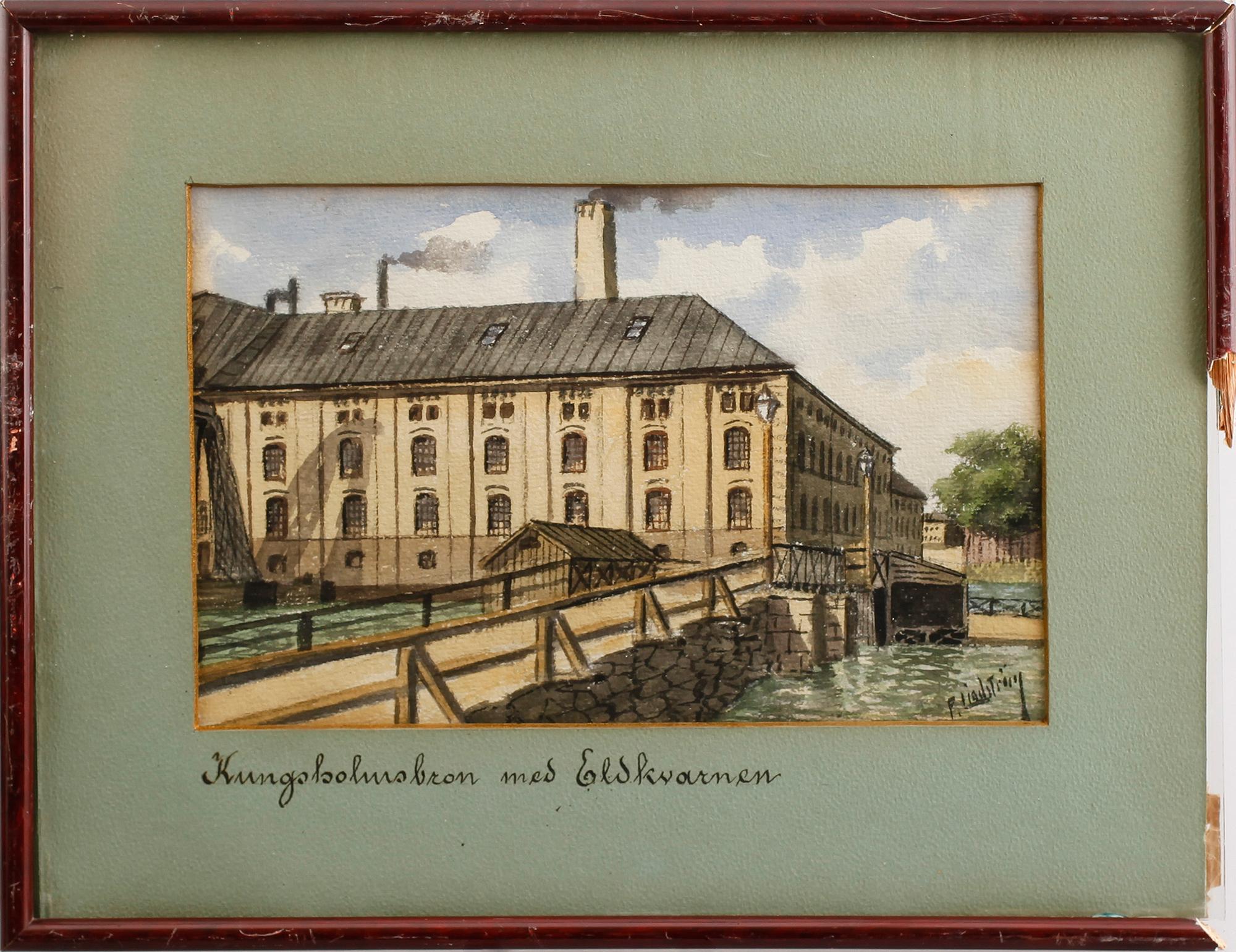 FRITZ LINDSTRÖM, 10 st, akvareller, signerade.