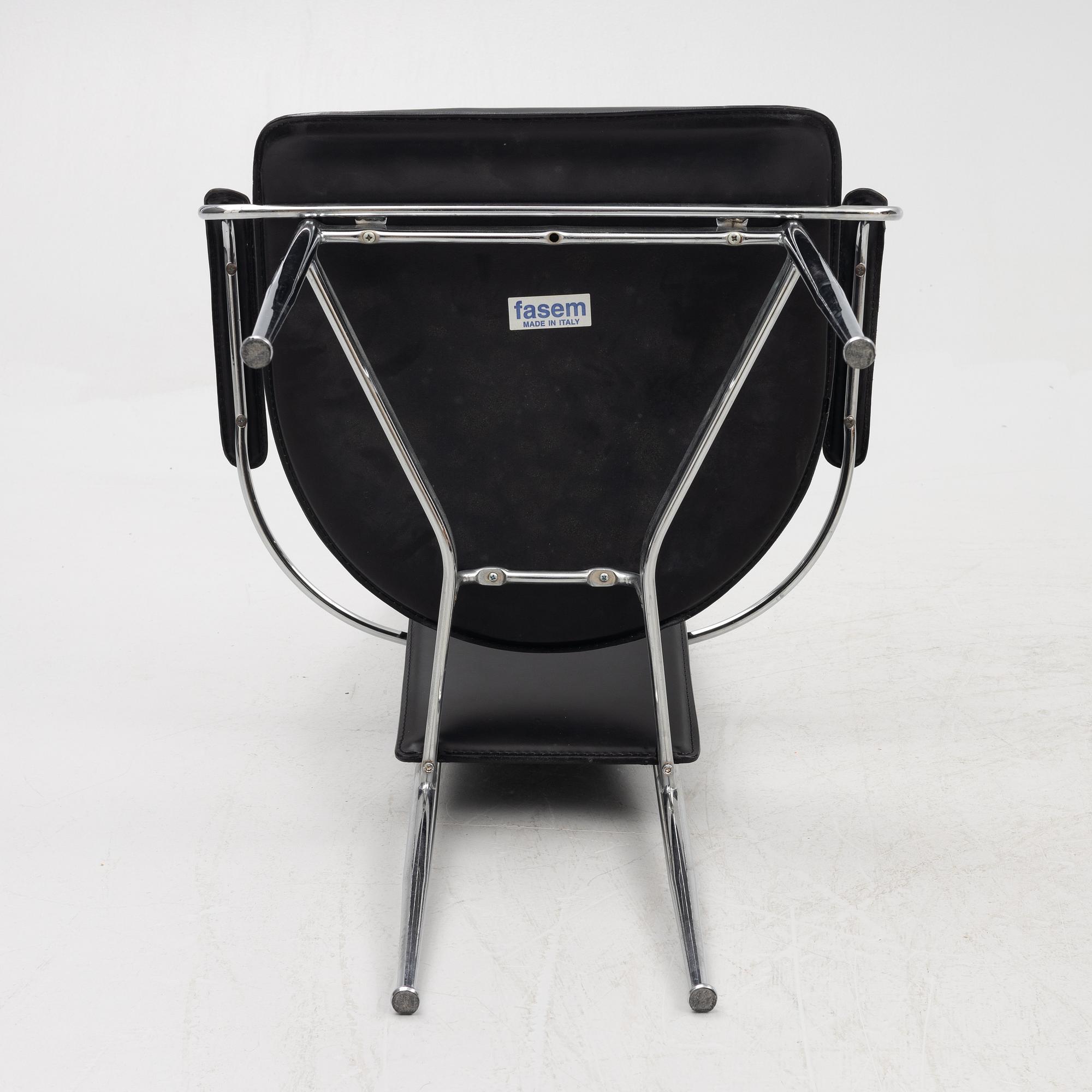 Giancarlo Vegni & Gianfranco Gualtierotti, a set of six chairs, Fasem, Italy.