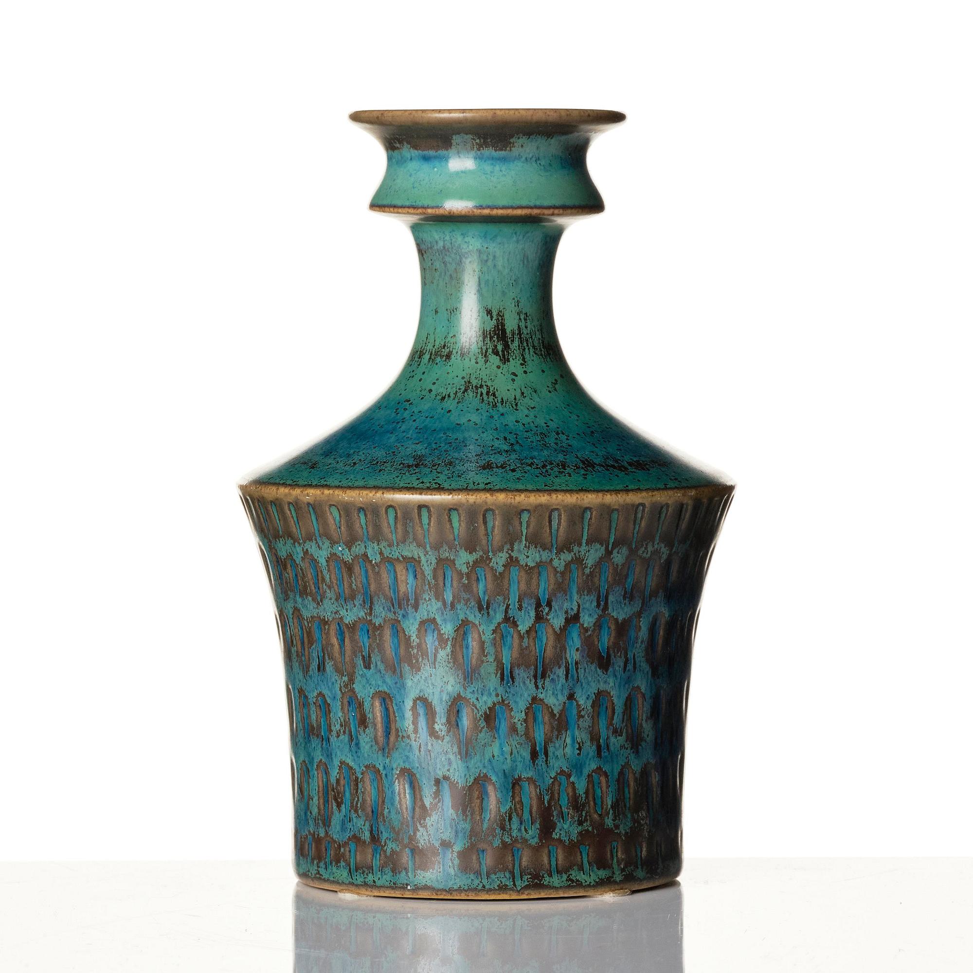 Stig Lindberg, a stoneware vase, Gustavsberg Studio, 1963.