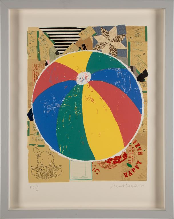 DONALD BAECHLER, silkscreen from 2001, printed in New York by Fine Art Printing Ltd. Numr. HC 3/6.