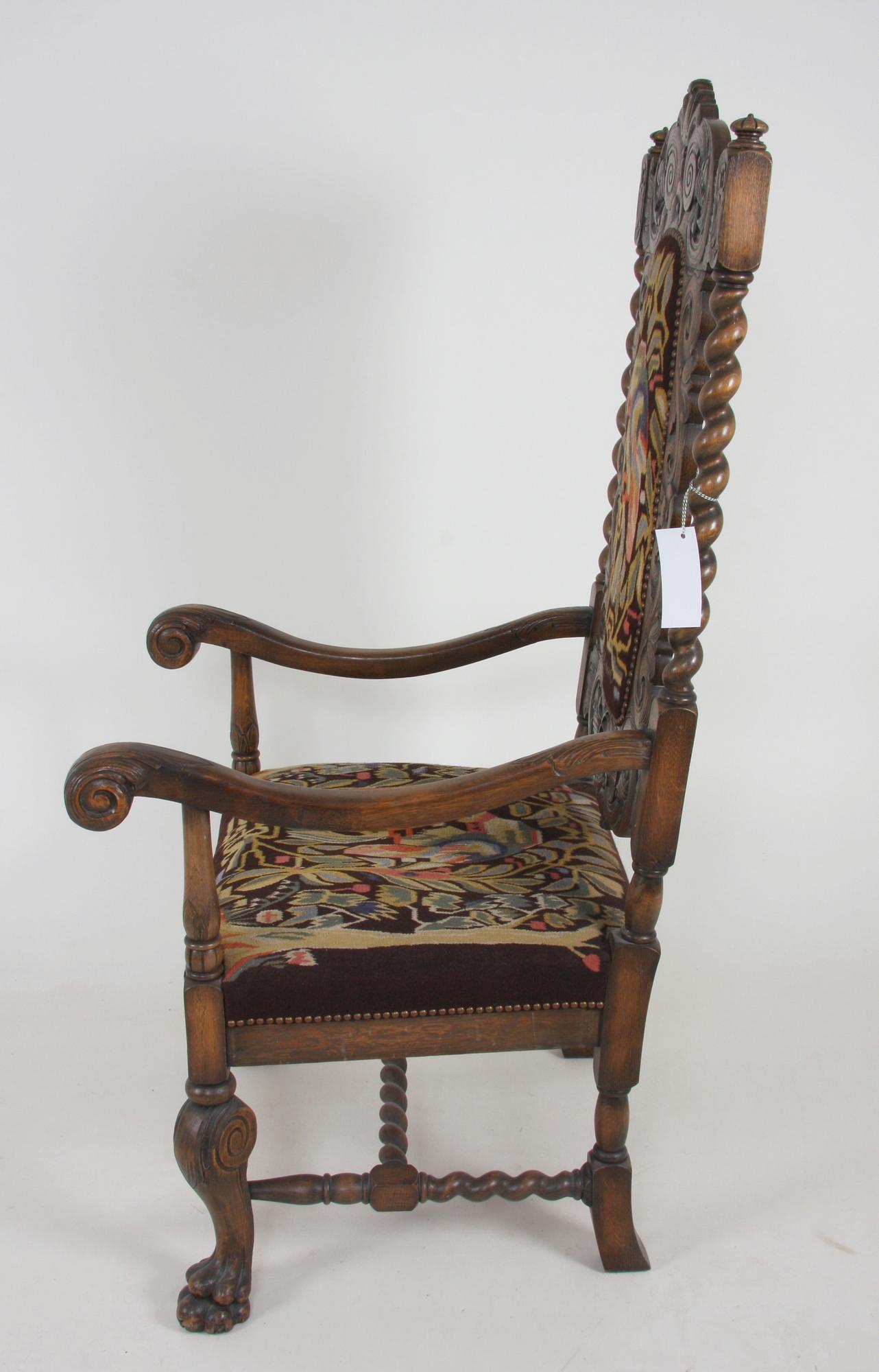 KARMSTOL, barockstil, 1900-tal.