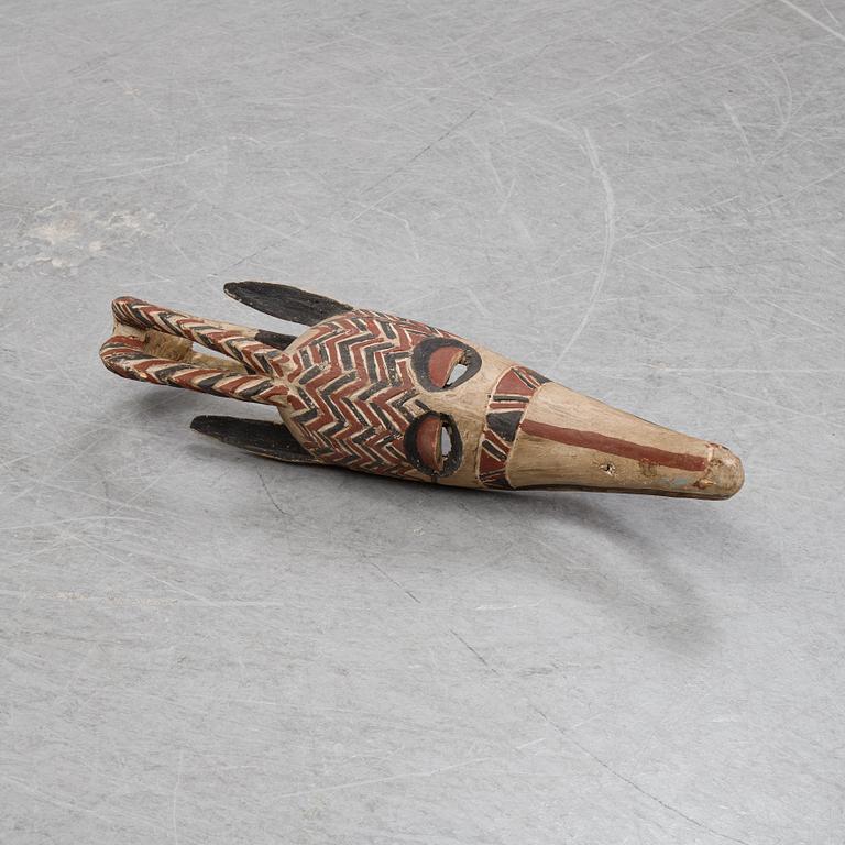 An African mask of 'Bobo'-style, late 20th century.