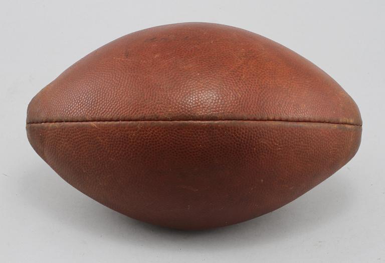 AMERIKANSK FOTBOLL, läder, 1900-talets andra hälft.