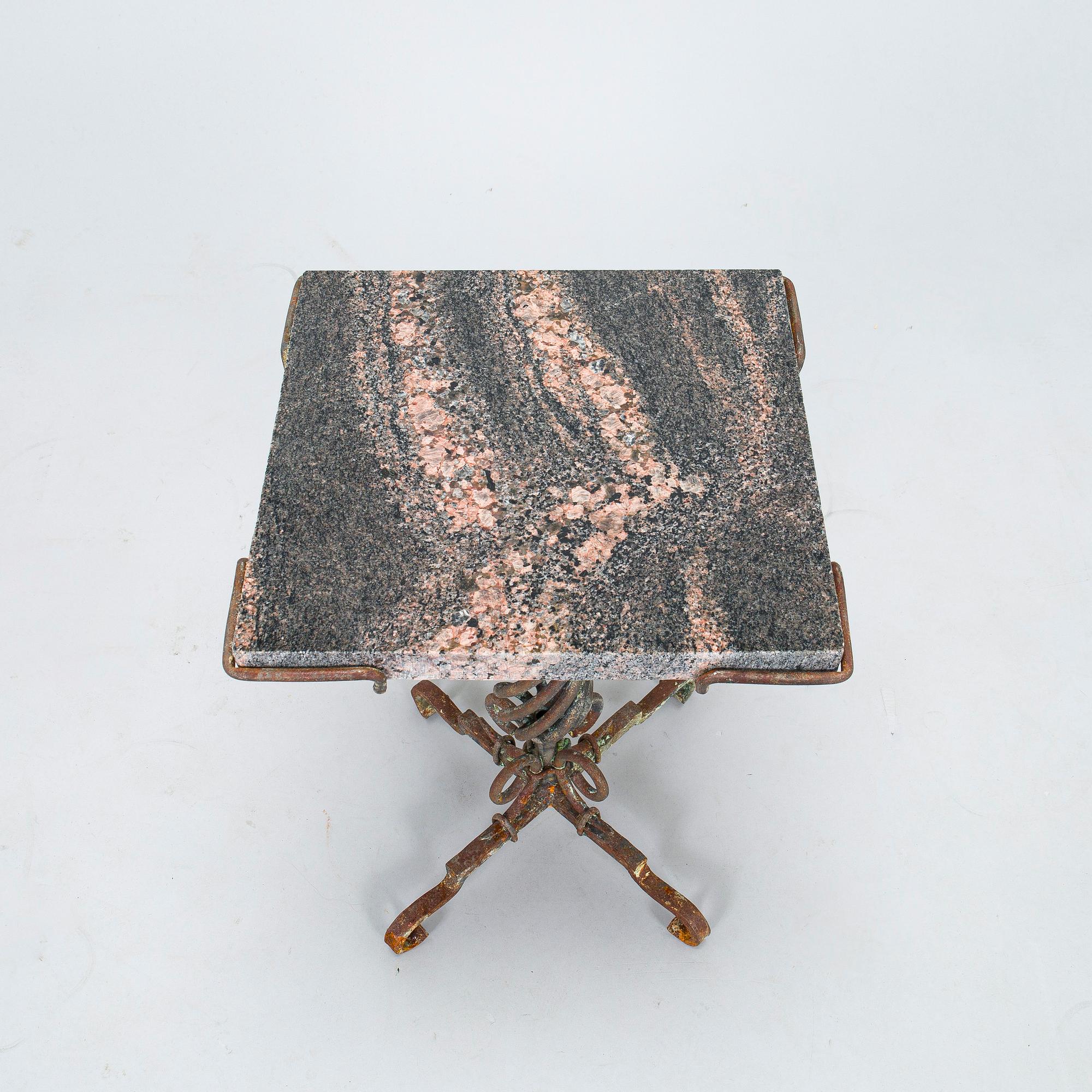 Antti Hakkarainen,  Side table, possibly Taidetakomo Hakkarainen, mid-19th century.