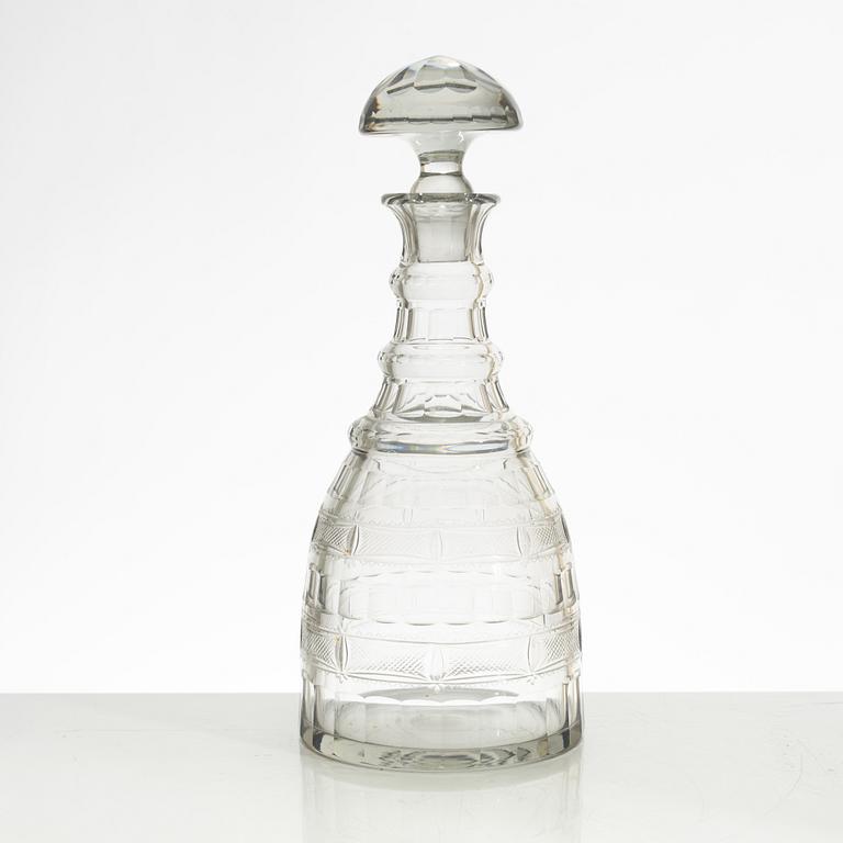 Gerda Strömberg, glasservis, 60 delar, "Hörningsholm", Strömbergshyttan, 1900-talets första hälft.