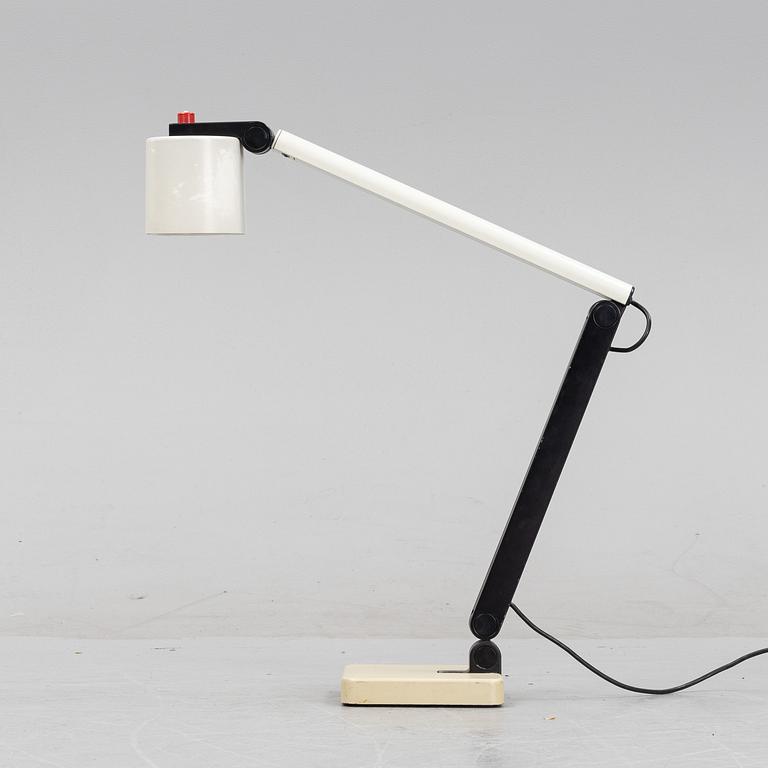 A table lamp by Ettore Sottsass for ERCO design, 1970's.