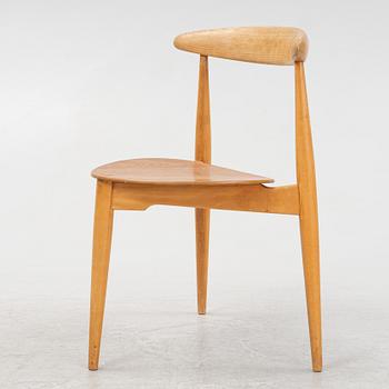 Hans J Wegner, a 'Hjerte-stolen' chair, Fritz Hansen, Denmark.