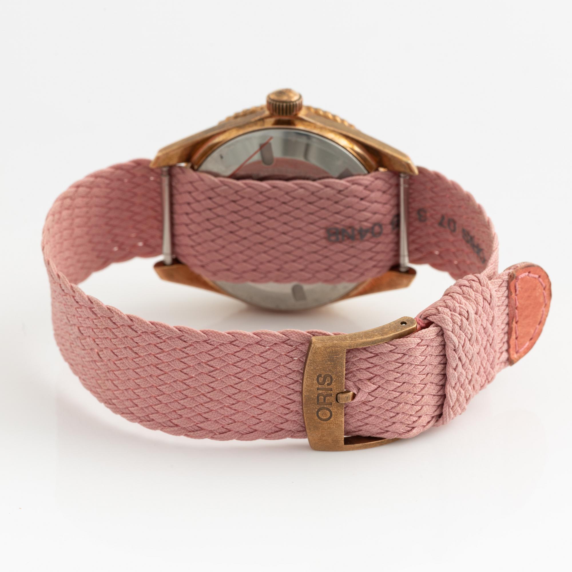 Oris, Divers, Sixty-five, Cotton Candy, armbandsur, 38 mm.