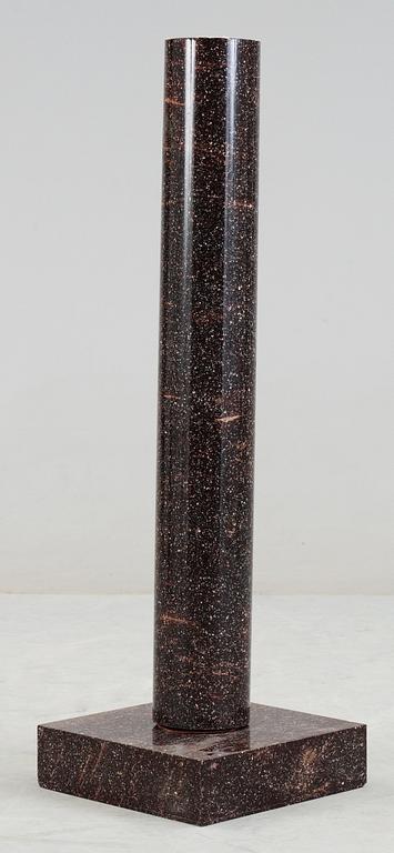 A Swedish 19th century porphyry column.