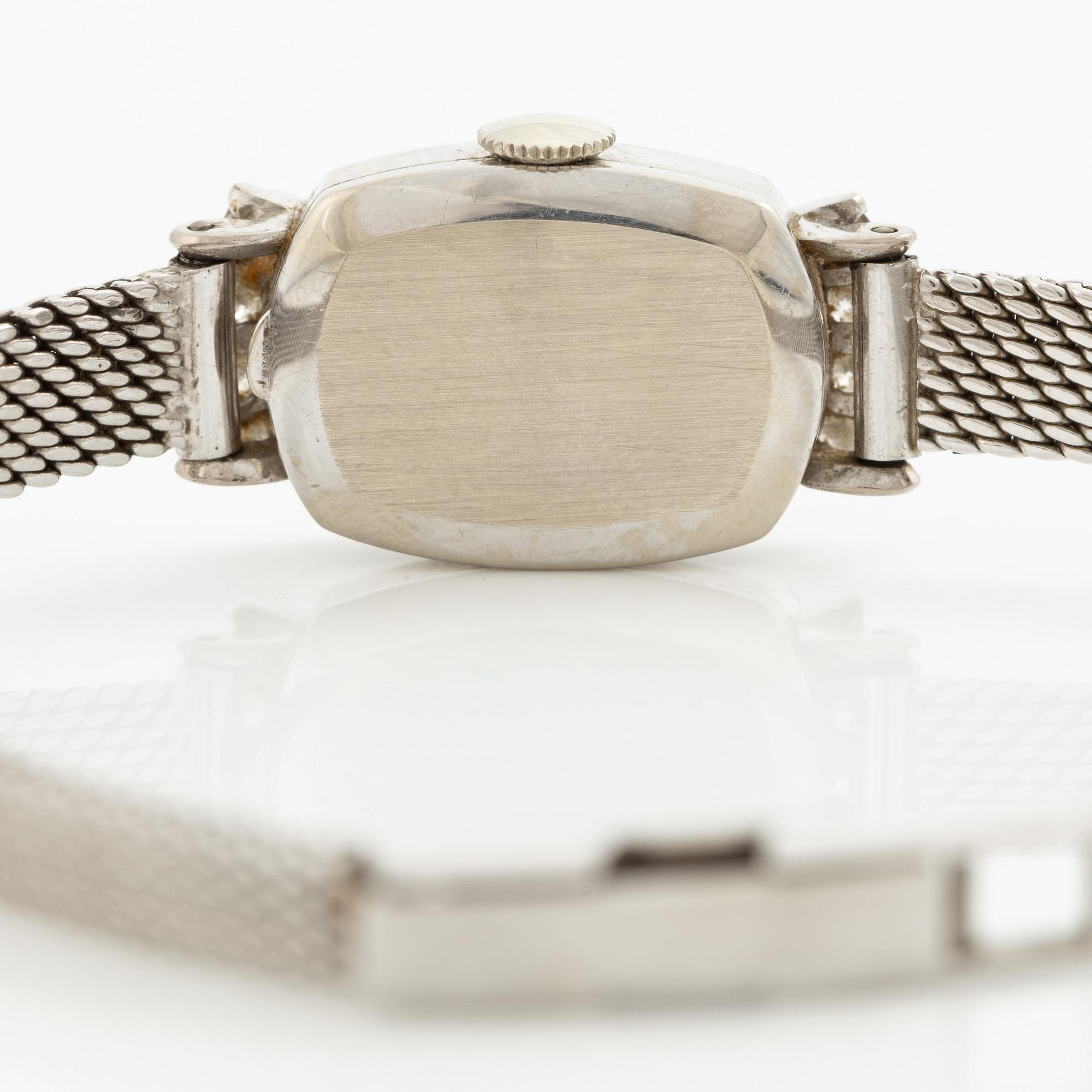 IWC, wristwatch, 18K white gold, 14 mm.