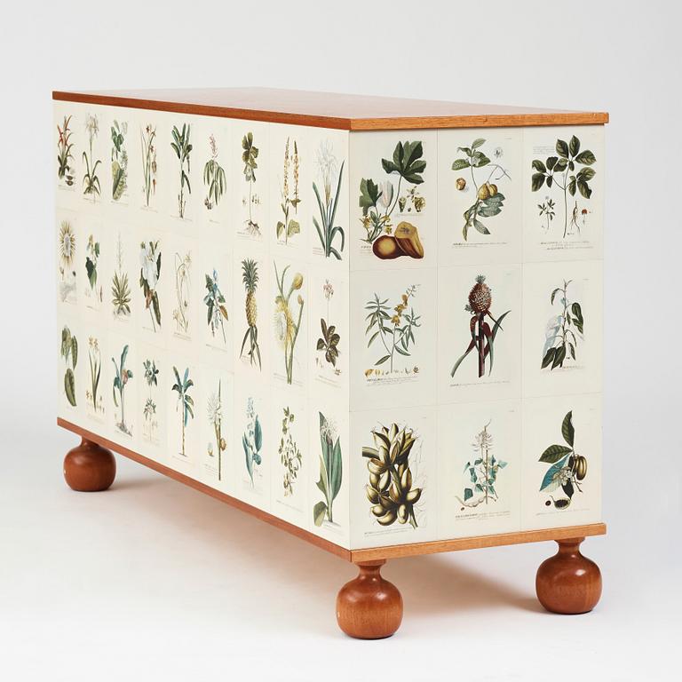 Josef Frank, a mahogany chest of drawers 'Flora Linné', Svenskt Tenn, Sweden 2007, made in a limited edition of model nr 1050.