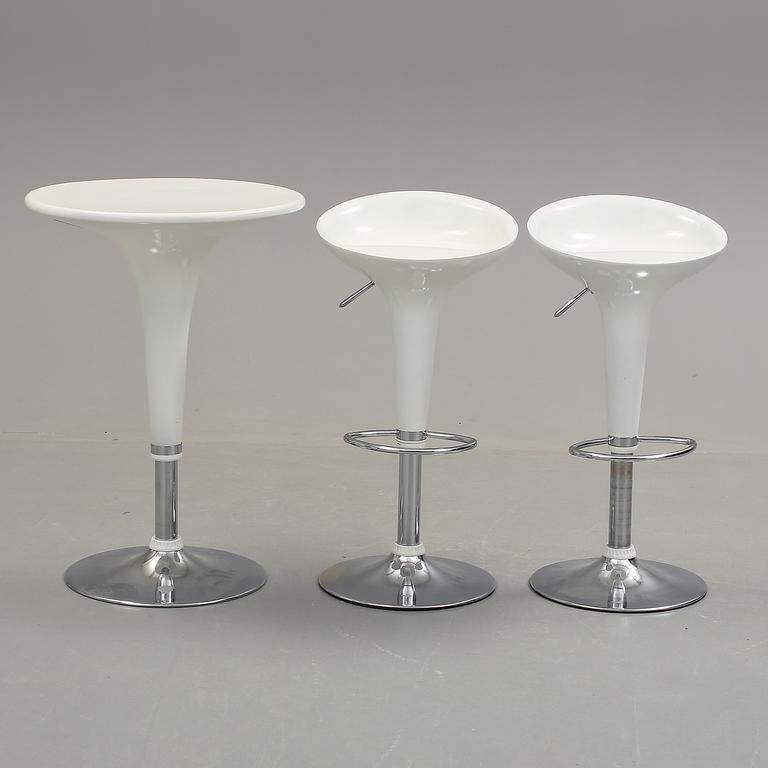 BORD OCH BARSTOLAR, 3 delar "Bombo Chair", Stefano Giovannoni, Magis, 1900/2000-tal.