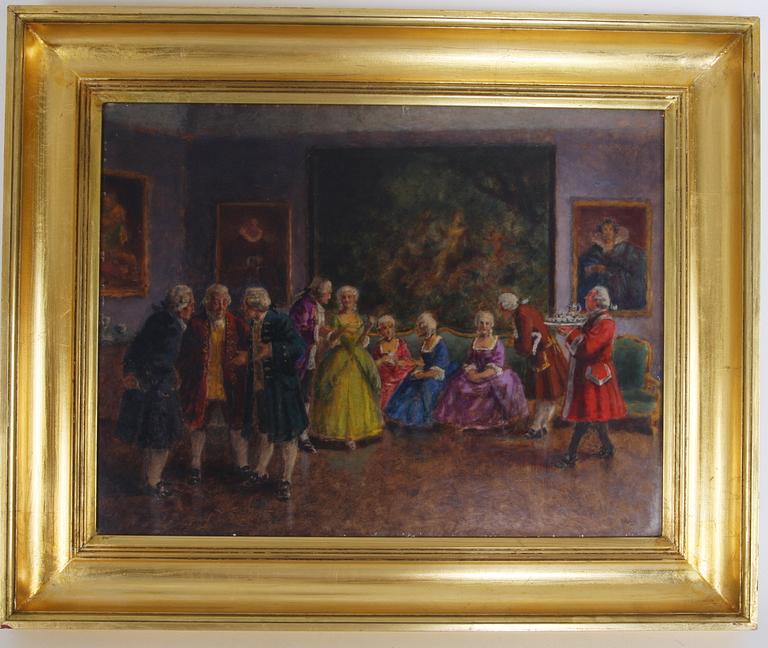 ÅBERG, EMIL. Olja på duk, sign.