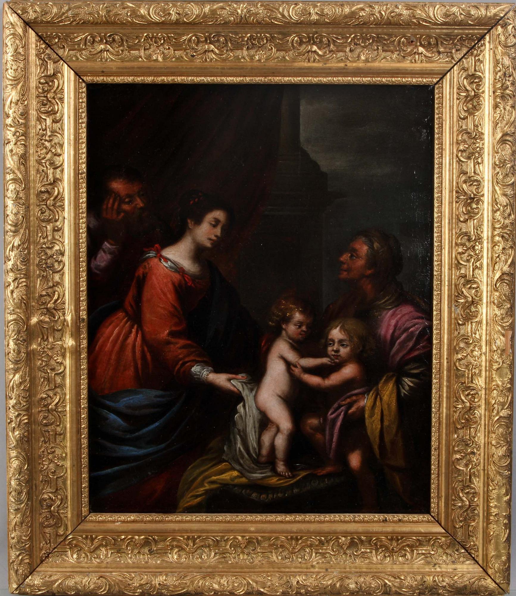 FLAMLÄNDSK KONSTNÄR, olja på pannå. 1700-tal.