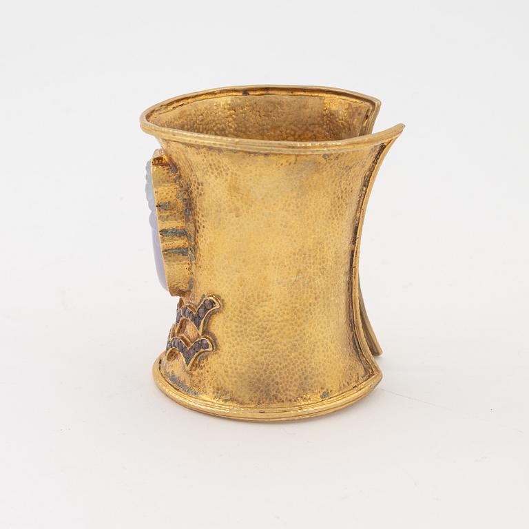 A bracelet with stone inlay, 20th Century.