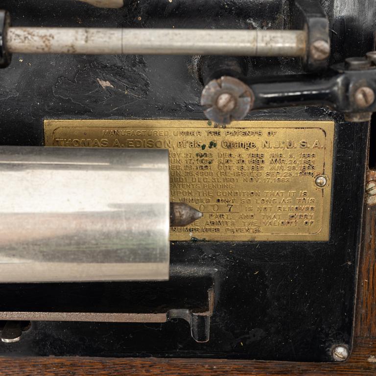 An Edison Standard Phonograph, late 19th century.
