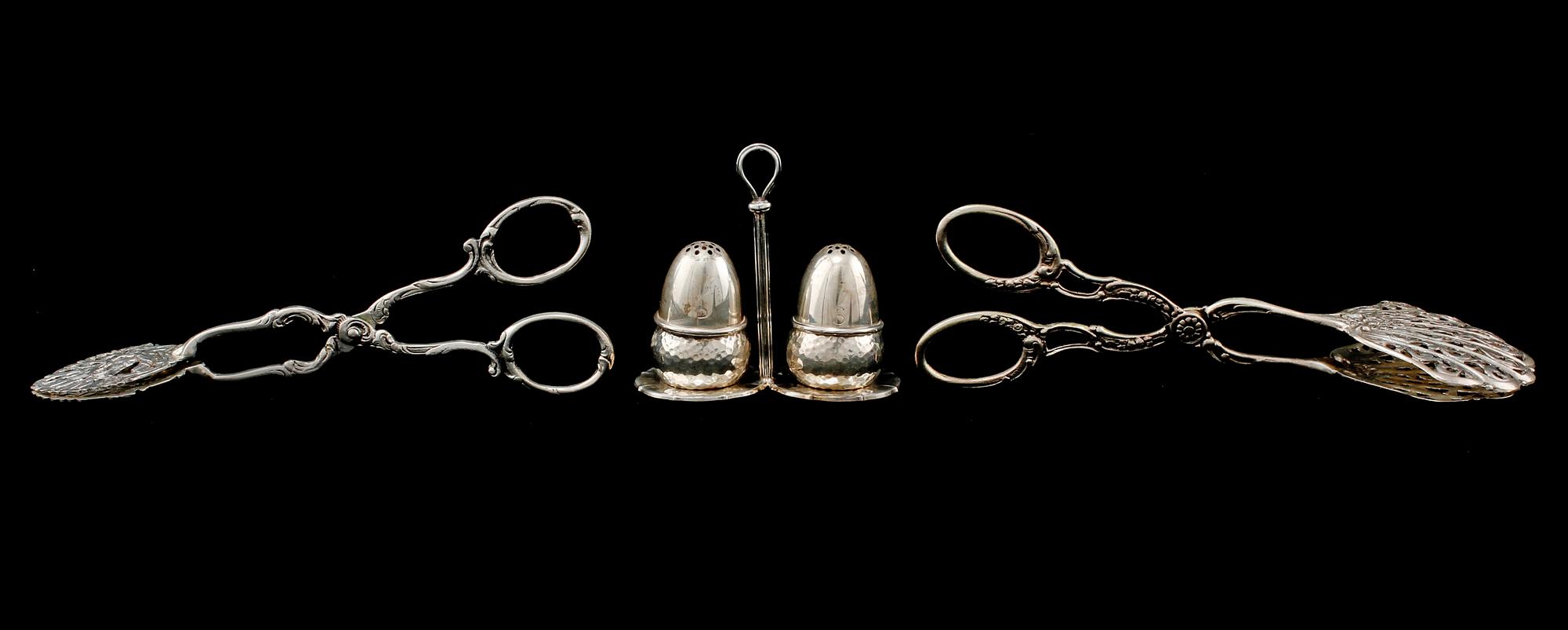 PARTI SILVER, 11 delar, 1900-talets andra hälft. Vikt 158 gram.