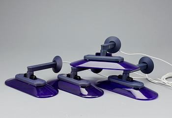 VÄGGLAMPOR, två par. "Jill", Perry King, Santiago Miranda & Gianluigi Arnaldi för Arteluce, 1990-tal.