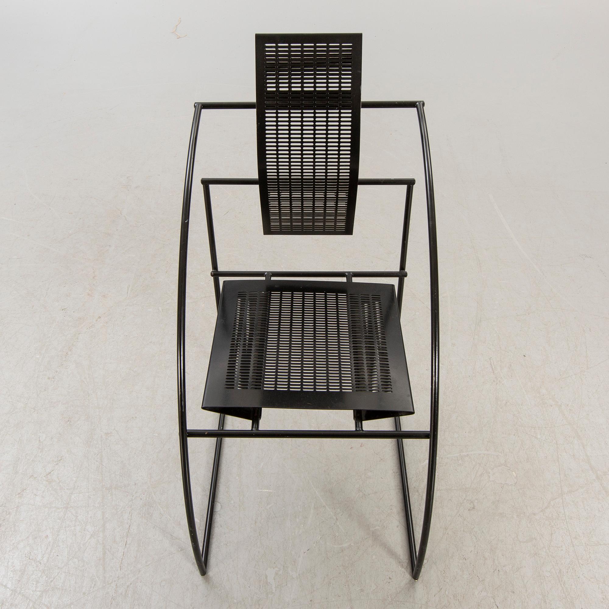 Mario Botta stol "Quinta" Alias Italien 1980-tal.