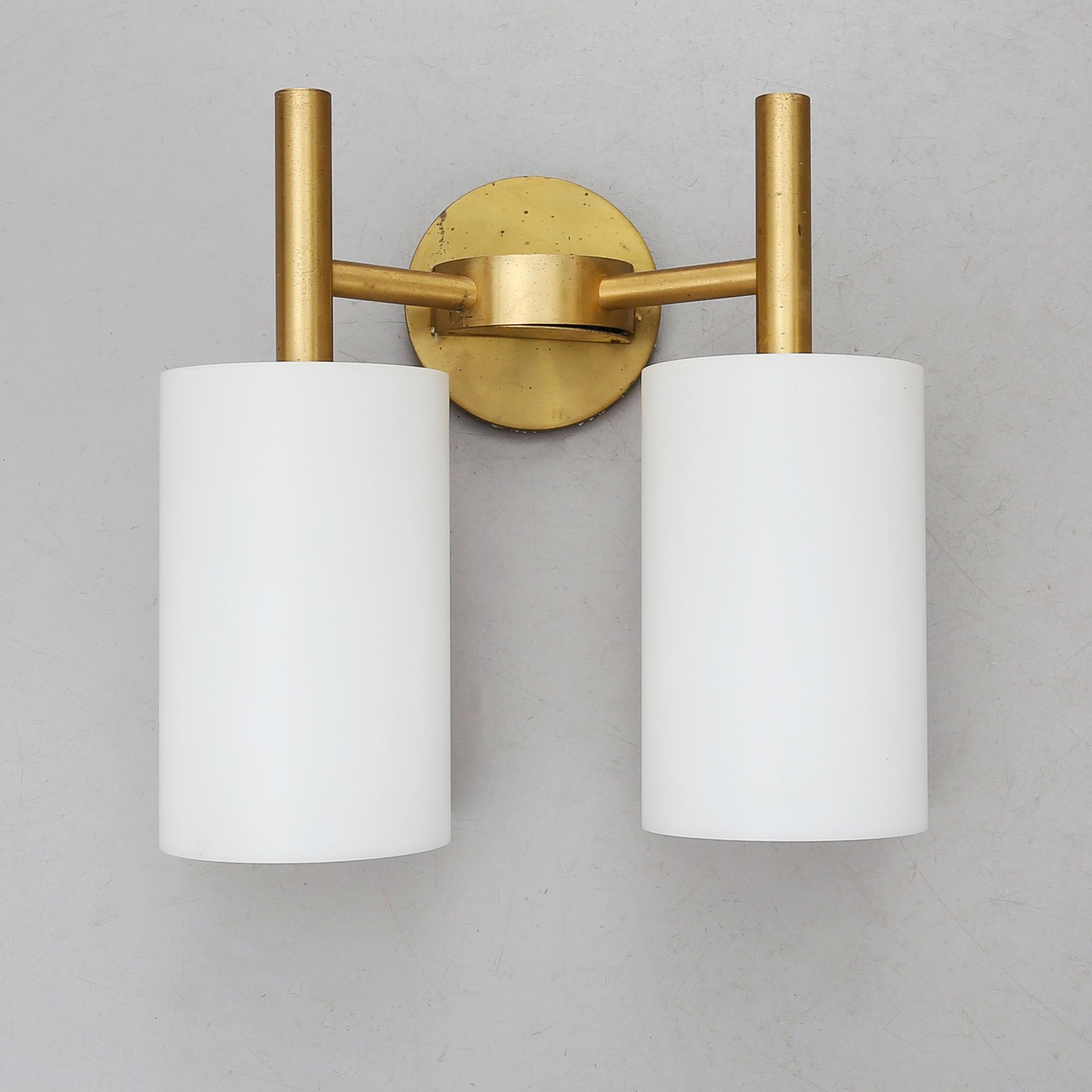 VÄGGLAMPA, "Candus Cylinder", Uno Kristiansson, Luxus, 1900-talets andra hälft.