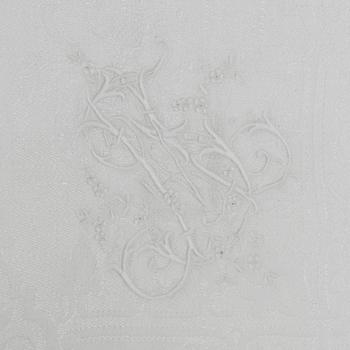 SAMLING LINNEDAMAST, 28 delar.