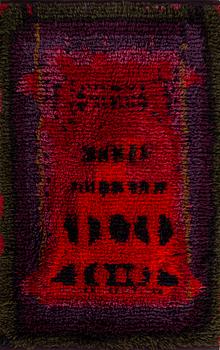 A Ritva Puotila pile rug "Anu" dated 1965 ca 125 x 84 cm.