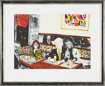 Peter Dahl, lithograph in colours, signed EA.