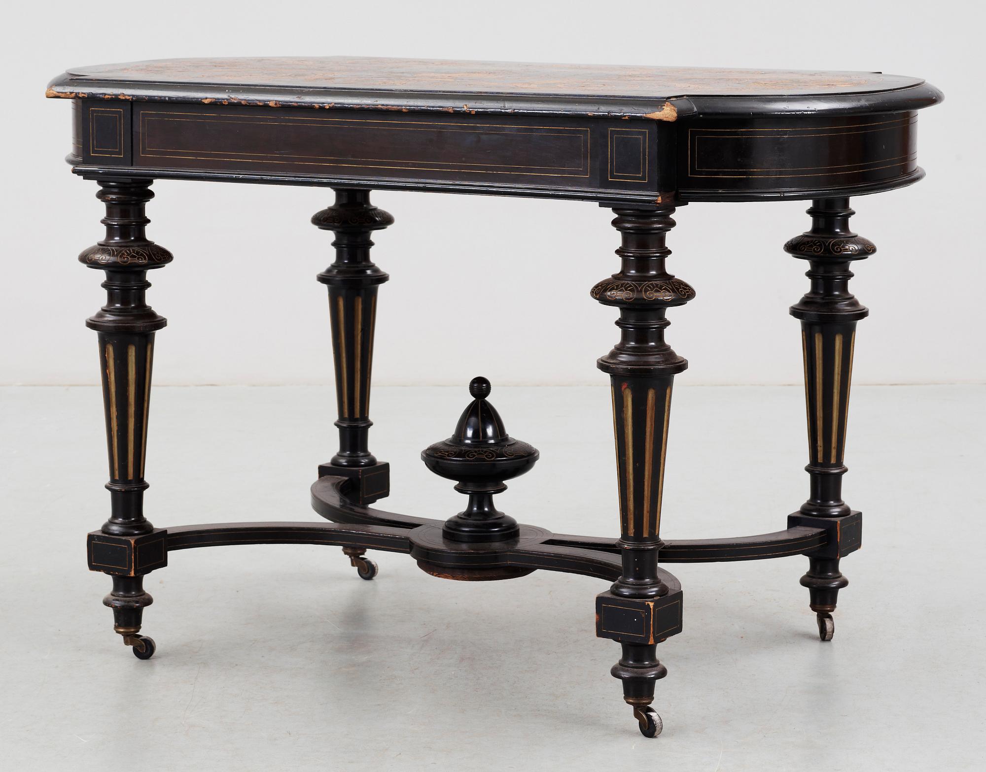 BORD, nyrenässans, 1800-talets andra hälft.