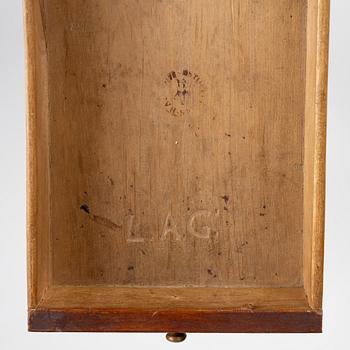 A late Gustavian mahogany secretaire by L. Almgren (master in Stockholm 1771-95).