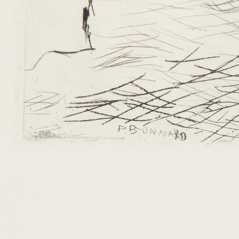 PIERRE BONNARD, torrnålsgravyr.