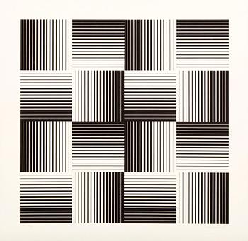 Getulio Alviani, a signed and numbered serigraph.