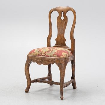 A rococo chair, mid 18th Century.